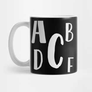 Alphabet Soup Mug